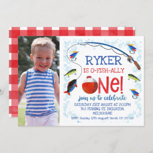 O-fish-ally one verjaardagsuitnodiging kaart