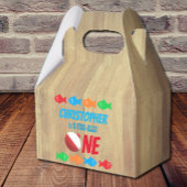 O-Fish-Ally One Vist 1e verjaardag Bedankdoosjes