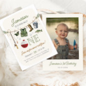 O-fish-ally One Vist 1e verjaardag Foto Kaart