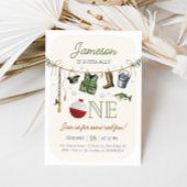 O-fish-ally One Vist 1e verjaardag Foto Kaart