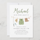 O-Fish-Ally One Vist 1e verjaardag Kaart (Voorkant)