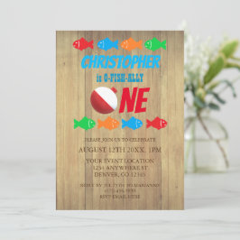 O-Fish-Ally One Vist 1e verjaardag Kaart