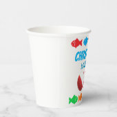 O-Fish-Ally One Vist 1e verjaardag Papieren Bekers (Rechts)