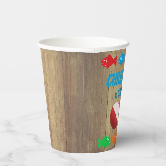 O-Fish-Ally One Vist 1e verjaardag Papieren Bekers (Rechts)