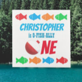 O-Fish-Ally One Vist 1e verjaardag Servet