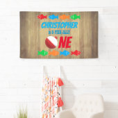 O-Fish-Ally One Vist 1e verjaardag Spandoek (Insitu)