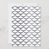 O-Fish-ally One Vist eerste verjaardag Kaart (Achterkant)