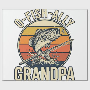 O-Fish-Ally Opa Vis Vintage Shirt Ontwerp_1 Cadeaupapier
