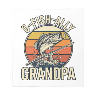 O-Fish-Ally Opa Vissers Vintage Shirt Ontwerp_1 Notitieblok