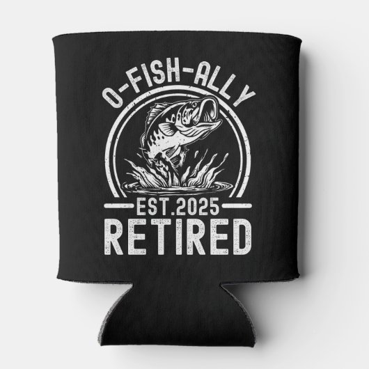 O-Fish-Ally Retired 2025 - Funny Fishing Blikjeskoeler (Achterkant)