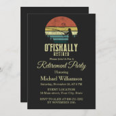 O-fish-ally Retired fishing retirement party Kaart (Voorkant / Achterkant)