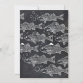 O-Fish-Ally schoolbord Vist verjaardag Kaart (Achterkant)