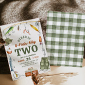 O-Fish-Ally twee verjaardagsuitnodiging Kaart