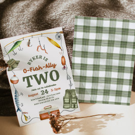 O-Fish-Ally twee verjaardagsuitnodiging Kaart