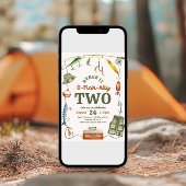 O-Fish-Ally twee verjaardagsuitnodiging Kaart