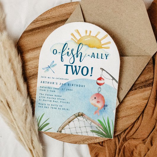 O Fish Ally Two! | 2e verjaardag Kaart