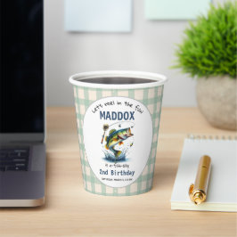 O-Fish-Ally Two Vist tweede verjaardag Papieren Bekers