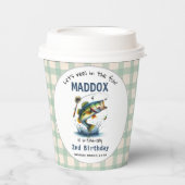 O-Fish-Ally Two Vist tweede verjaardag Papieren Bekers (Voorkant)