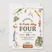 O-Fish-Ally uitnodiging voor vier verjaardagen (Voorkant)