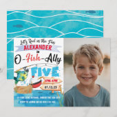 O-Fish-Ally Vijf Geviste 5e Verjaardagsfoto Kaart (Voorkant / Achterkant)
