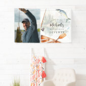 O-Fish-Ally Vis Thema 70e Foto Verjaardag Spandoek (Insitu)
