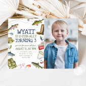 O-Fish-Ally Vis Uitnodiging voor Verjaardagsfoto