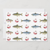 O-Fish-Ally Vis Uitnodiging voor Verjaardagsfoto (Achterkant)