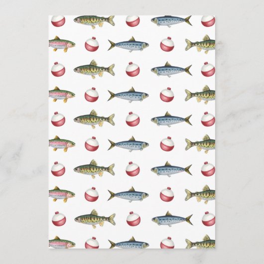 O-Fish-Ally Vist de Kaart van de 1e Verjaardagscap (Achterkant)