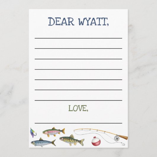 O-Fish-Ally Vist de Kaart van de 1e Verjaardagscap (Voorkant)