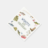 O-Fish-Ally Vist verjaardagsservetten Servet (Hoek)