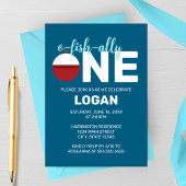 O-Fish-bondgenoot: een minimalistisch verjaardagsf Kaart