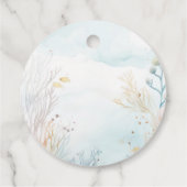 O-fish-ial Bedankt Fun Onder het Zee Baby shower Bedankjes Labels (Achterkant)