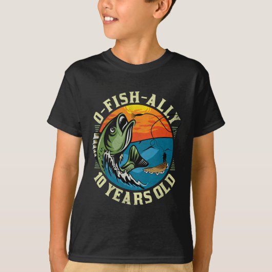 O-fish-ieel 10 jaar oud t-shirt (Voorkant)