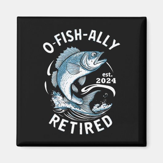 O-fish-ieel Gepensioneerd B Vissen Magneet (Voorkant)