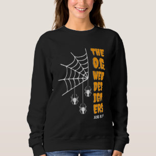 O.G. WEB DESIGNERS Spider Christelijk Halloween Trui