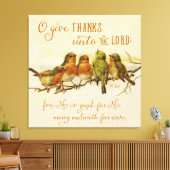 O Geef Bedankt aan de Heer Canvas Afdruk (Insitu (Woonkamer))