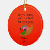 O Geef Bedankt aan de Heer... Keramisch Ornament (Links)