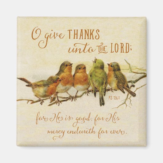 O Geef Bedankt aan de Heer Magneet (Voorkant)