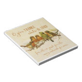 O Geef Bedankt aan de Heer Notitieblok (Schuin)