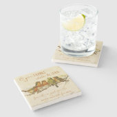 O Geef Bedankt aan de Heer Stenen Onderzetter (Zijkant)