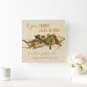 O Geef Bedankt aan de Heer Vierkante Klok (Huis)