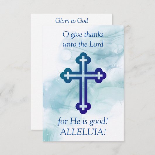 O Geef bedankt aan de Here (Voorkant / Achterkant)