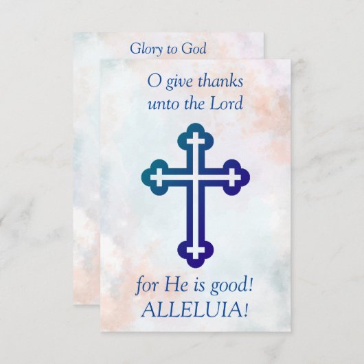 O Geef bedankt aan de Here (Voorkant / Achterkant)