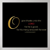 O geef bedankt poster (Voorkant)