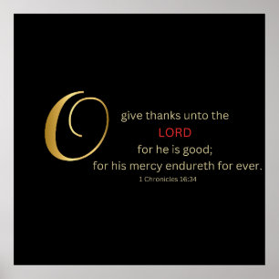 O geef bedankt poster