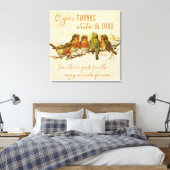 O geeft dank aan de Heer Canvas Afdruk (Insitu (Slaapkamer))