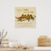 O geeft dank aan de Heer Poster (Keuken)