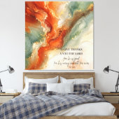  O GEF DANK AAN DE HERE |Kerstgeschenk van dankbaa Canvas Afdruk (Insitu (Slaapkamer))