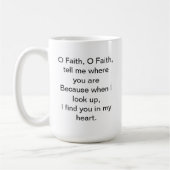 o Geloof Inspirerend offerte Koffiemok (Links)