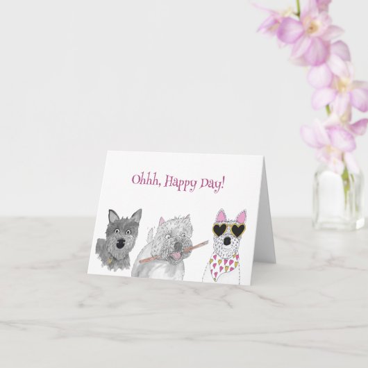 O gelukkige dag!  kaart (Orchidee)